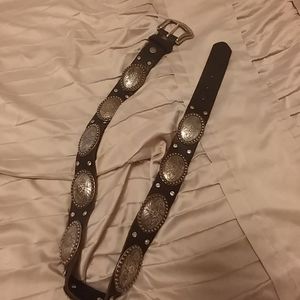 Concho and rhinestone belt